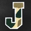 Letter J - Chenille Stitch Varsity Iron-On Alphabet Patch by