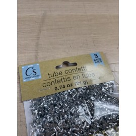 Crafters Square 1 Pack Crafters Tube Confetti Art & Crafts GOLD SILVER & Multi Colored
