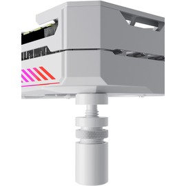 upHere GB26T Vertical Adjustable Aluminium GPU Mount with Magnet S (26mm-50mm) White