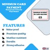2-Pack Minimum Payment on Card Machine £5 Vinyl Stickers -