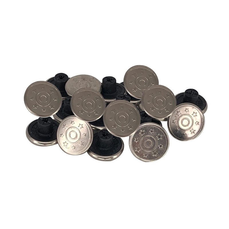 WedDecor Metal Jean Buttons Replacement with Screw Back Pin Hammer