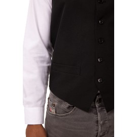 Chef Works Men's Essential Vest, Black, Large