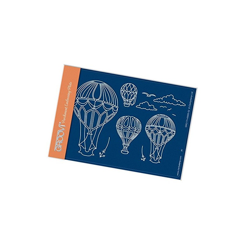 Claritystamp Ballooning A6 Groovi Parchment Embossing Plate