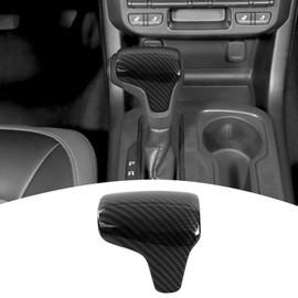 PDKLIN for Colorado Gear Shift Knob Trim Cover Fit for Chevy Colorado/GMC Canyon 2014-2022 Black Carbon Fiber Interior Accessories 1pcs