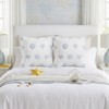 Irenare 2 Pcs Seashell Throw Pillow Covers 18x18 Embroidered Scallop