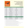 BLUE SWAN A4 Matte Inkjet Photo Paper,100 Sheets,140 g/m², Double-Sided,
