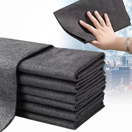 GmwyCzV Pack of 8 Thickened Magic Cleaning Cloths (30 x 20 cm), Window Cleaning Cloths, Glass Cleaning Cloths, Reusable Microfibre Cleaning Cloth, Streak-free & Lint-Free, for Cars, Kitchen, Glass