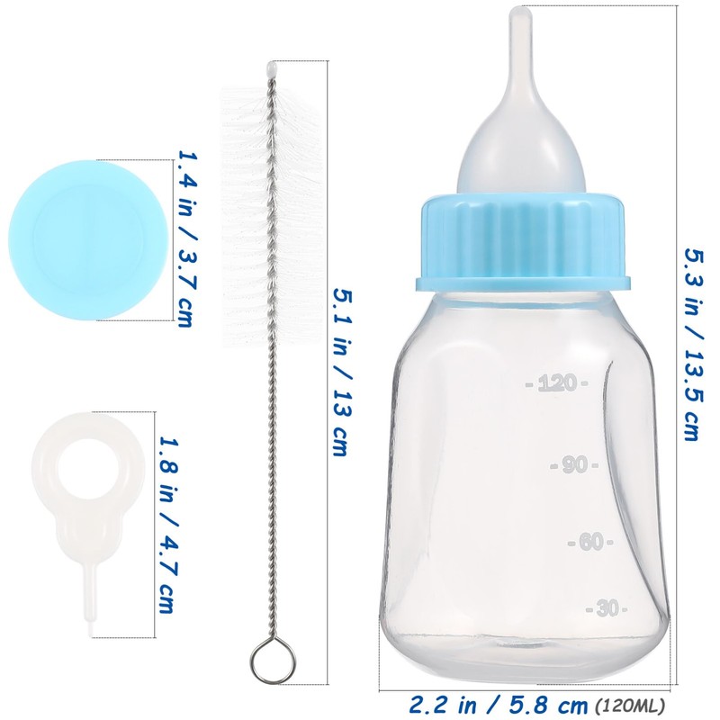LEDMOMO Pet Bottle 120ml Kitten Milk Feeding Bottle Puppy Nutrition