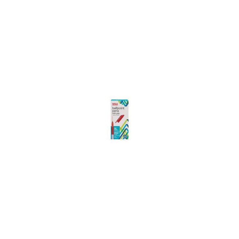 Office Depot Brand Grip Ballpoint Pens, Medium Point, 1.0 mm,
