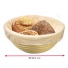 Westmark Cestino da lievitazione + rivestimento, Per 1000-1500g di impasto