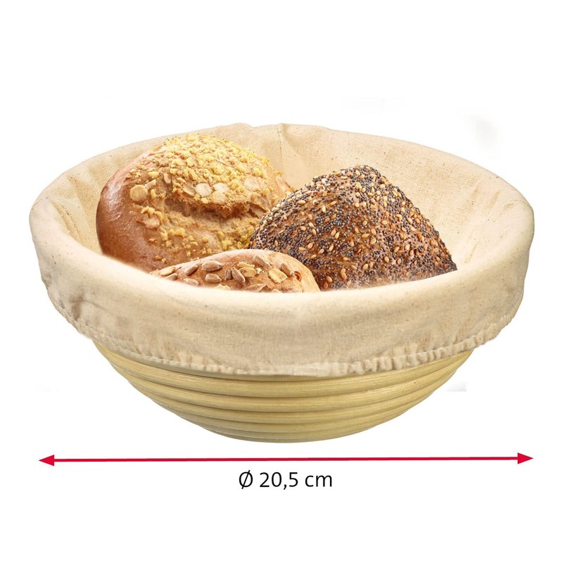 Westmark Cestino da lievitazione + rivestimento, Per 1000-1500g di impasto