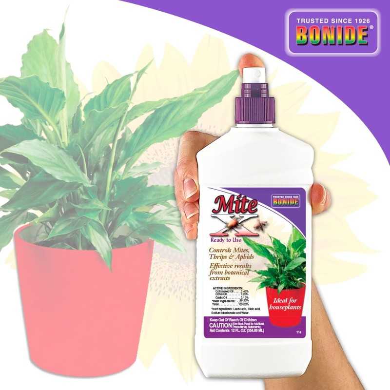 Bonide Captain Jack's Mite-X for Houseplants, 12 oz Ready-to-Use Spray