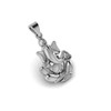 SirDaksh Lord Ganesh Spritual Cubic Zircon Silver Pendant Charm Pendant,