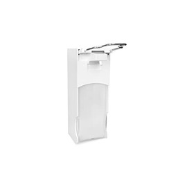 Hypafol Soap Dispenser, 500 ml, Sturdy Plastic, Modern Design, Refillable, Viewing Window for Consumption Control, Lockable, Easy to Fill, 190 x 110 x 120 mm, for Catering, Toilets