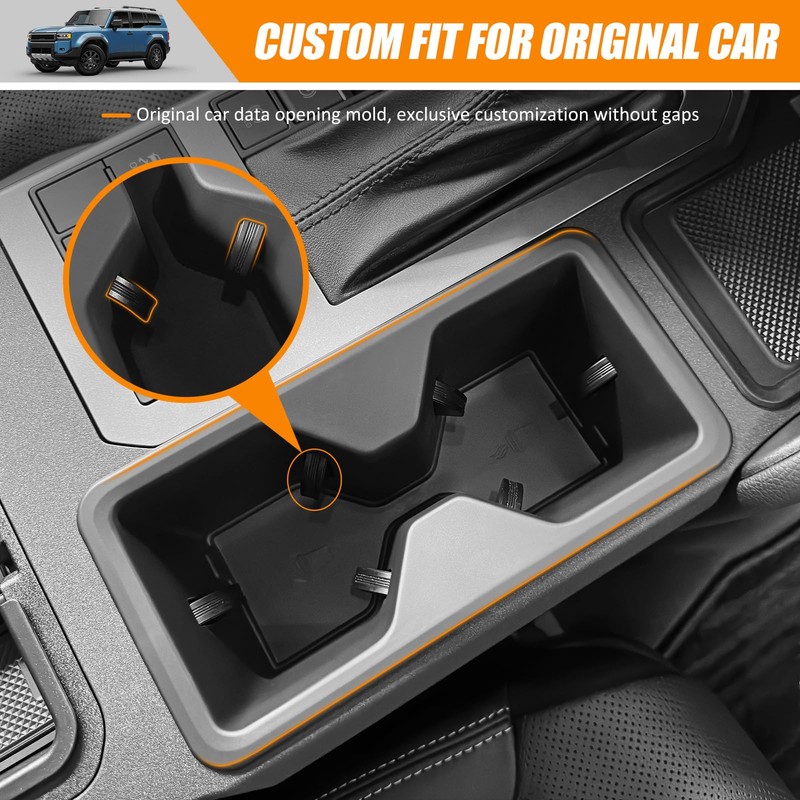 HUYINPJ Center Console Cup Holder Compatible with Toyota Land Cruiser