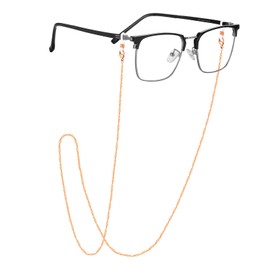 EPIRORA Glasses Chain for Women Men - Sunglasses Strap Face Mask Holder Lanyard Singapore Chain Necklace, Anti-lost String for Glasses Retainer, Rose Gold