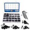 Nindejin Screws Button Head, Carbon Steel Screws Nuts and Washers