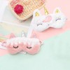 4 Packs Eye Mask for Sleeping Annimal Eye Mask Plush
