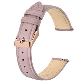 BISONSTRAP Elegant Leather Watch Strap, Quick Release, Watch Straps for Men and Women, Compatible with Watch Lugs of 12 mm, 14 mm, 15 mm, 16 mm, 18 mm, 20 mm, Leather, No gemstone