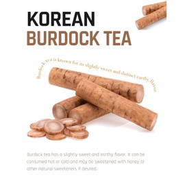 Ssanggye Burdock Tea 40 Tea Bags – Premium Korean Herbal Burdock Root Tea, Caffeine Free Earthy Flavor