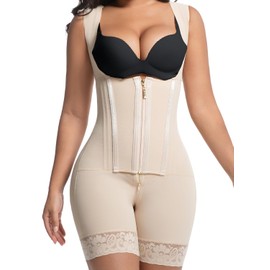 Fajas Colombianas Shapewear for Women, Full Body Shaper with Butt Lifting and Tummy Control, Ideal for Daily Wear, Postpartum Recovery, Weddings, Parties, and Dinners