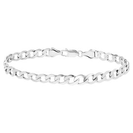 Lucardi - Men's Bracelet with Plating - Jewellery - Gift Silver