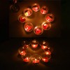 QOTSTEOS 50pcs Heart Shaped Candles, Romantic Love Unscented Tea Lights