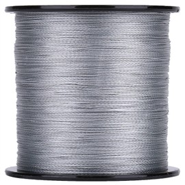 500m PE Braided 4 Strands Super Strong Fishing Lines Multi Filament Fish Rope Cord Dark Gray (0.6)