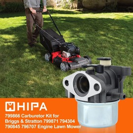 HIPA 799866 Carburetor for 799871 794304 796707 790845 Craftsman 675 190cc 6.75HP Engine Toro 190CC Walk Behind Lawn Mower