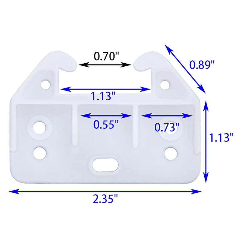 FDXGYH 10 Pcs Plastic Drawer Guides Drawer Track Guides Drawer