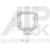 APUK Work Light Lamp Square Replacement for JCB 2CX 3CX