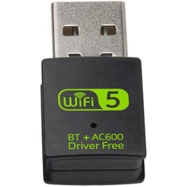 Bluetooth Dongle, WLAN USB Stick 600Mbps USB WiFi Bluetooth Adapter PC Dual Band 2.4GHz/5GHz Wireless Wi-Fi Network Card