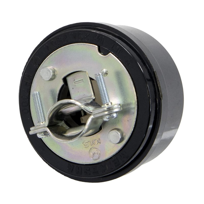 Maxar Electric Grounding 20A Plug, 3P (With Grip), Black, 1