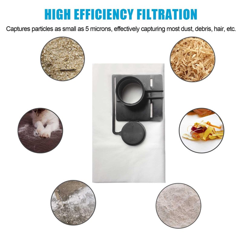 5 Pcs 452970 Replacement Filter Bags Dust Collection Bags Fit