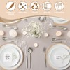 sourcing map 8 Pcs Round Woven Placemats, 4.3 Inch Braided