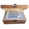 American Mahjong Set,166 White Tiles with Mahjong Storage Box.Portable Travel