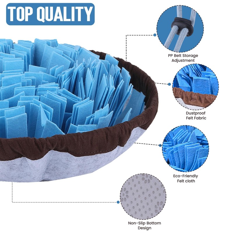 PET ARENA Snuffle Mat for Dogs - Adjustable Interactive Puzzle