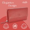 Baur Women's Genuine Leather Wallet with RFID Protection, Large Wallet,