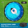 Above Ground Pool Liner Pad, 15' Foot Round, Pre-Cut Heavy