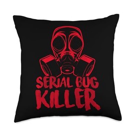 Pest Control For Exterminator Pest Control Technician Killer Throw Pillow