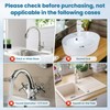TOOVEM Silicone Faucet Splash Guard, 24 x 5.5 Inch Kitchen