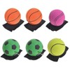 GOGO Pack of 6 Rubber Bouncy Balls with Wrist Strap
