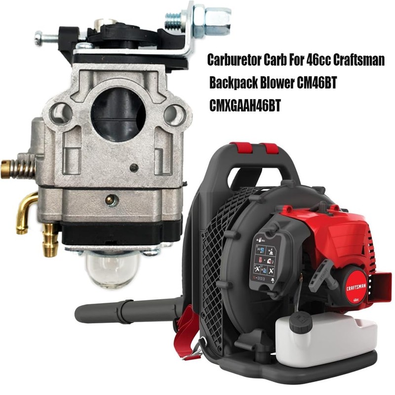 IBVIBV Carburetor Carb Compatible with 46cc Craftsman Backpack Blower CM46BT