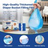 Nappy Bin Refills, 7.5m Extra-Long Diaper Pail Bags Compatible with
