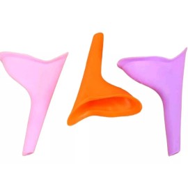 RinconKawaii Urinario Portátil Orinal De Viaje Femenino De Silicona