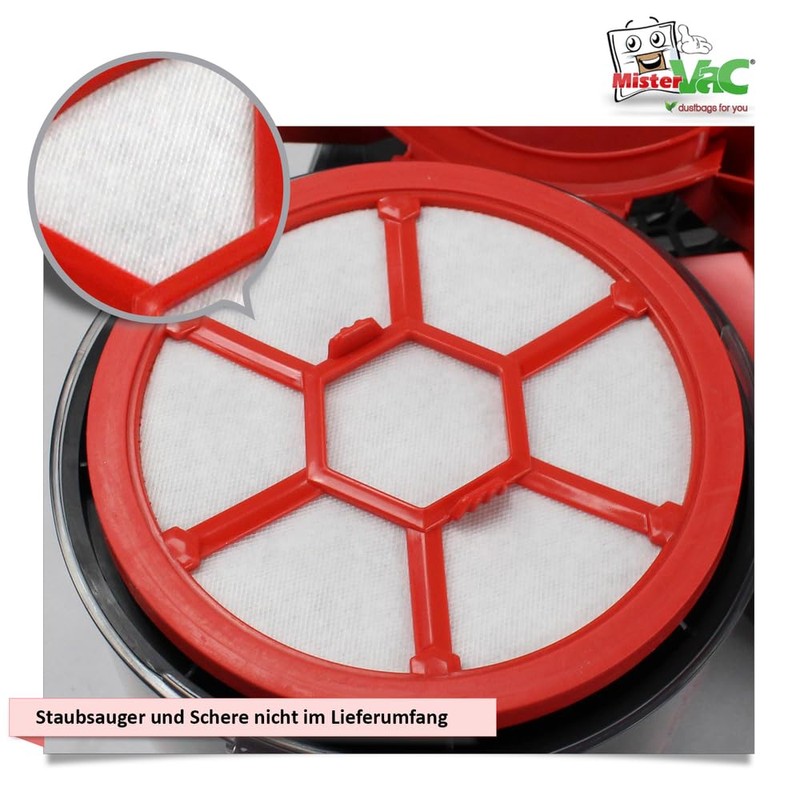 MisterVac Compatible with Universal Motor Protection Filter Replacement Filter Dirt
