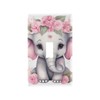 Cute Baby Elephant Light Switch Cover Decorative Receptacle Outlet Wall