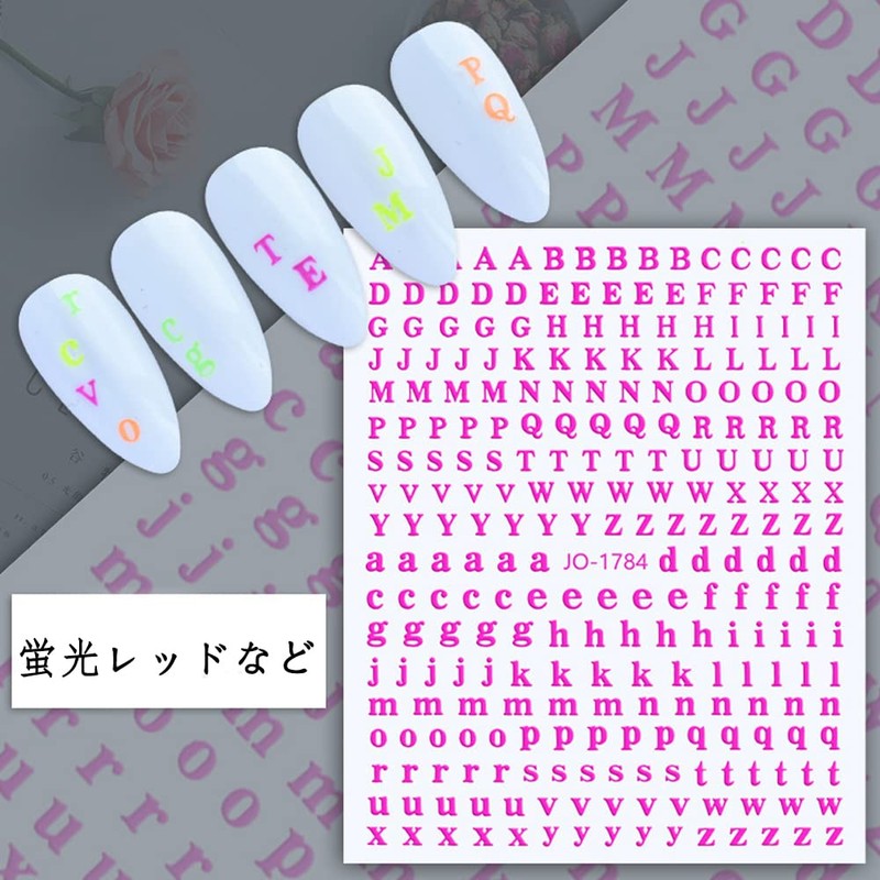 DFsucces 6 Pcs Alphabet Stickers English Letters Logo Glitter Upper