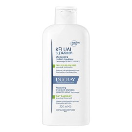 Shampoo Ducray Kelual Squanorm 200 ml para Caspa Grasa con Tecnología Probiotic-Science