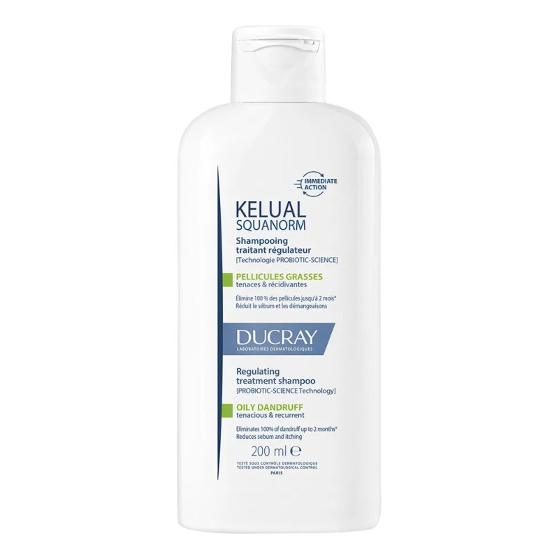 Shampoo Ducray Kelual Squanorm 200 ml para Caspa Grasa con